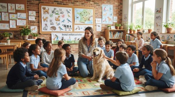 Comment peut-on évaluer l'impact des programmes d'éducation sur la protection des animaux dans les écoles ?