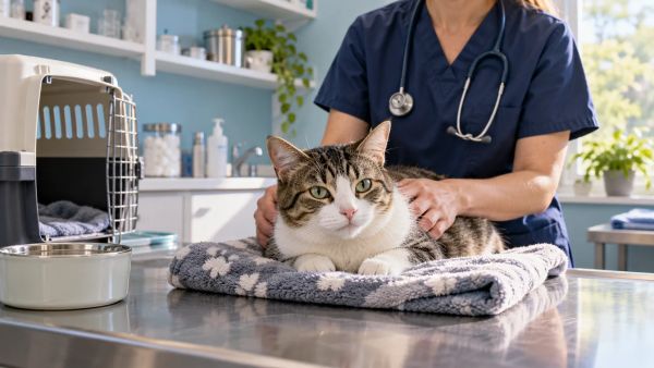 Utilisation de gabapentin chez les chats pour gérer stress et douleur